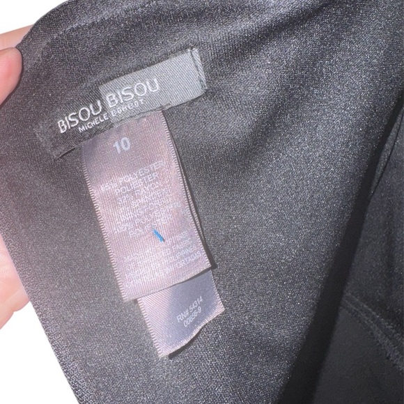 Bisou Bisou Strapless Black Wide Leg Jumpsuit 10 - Picture 7 of 10